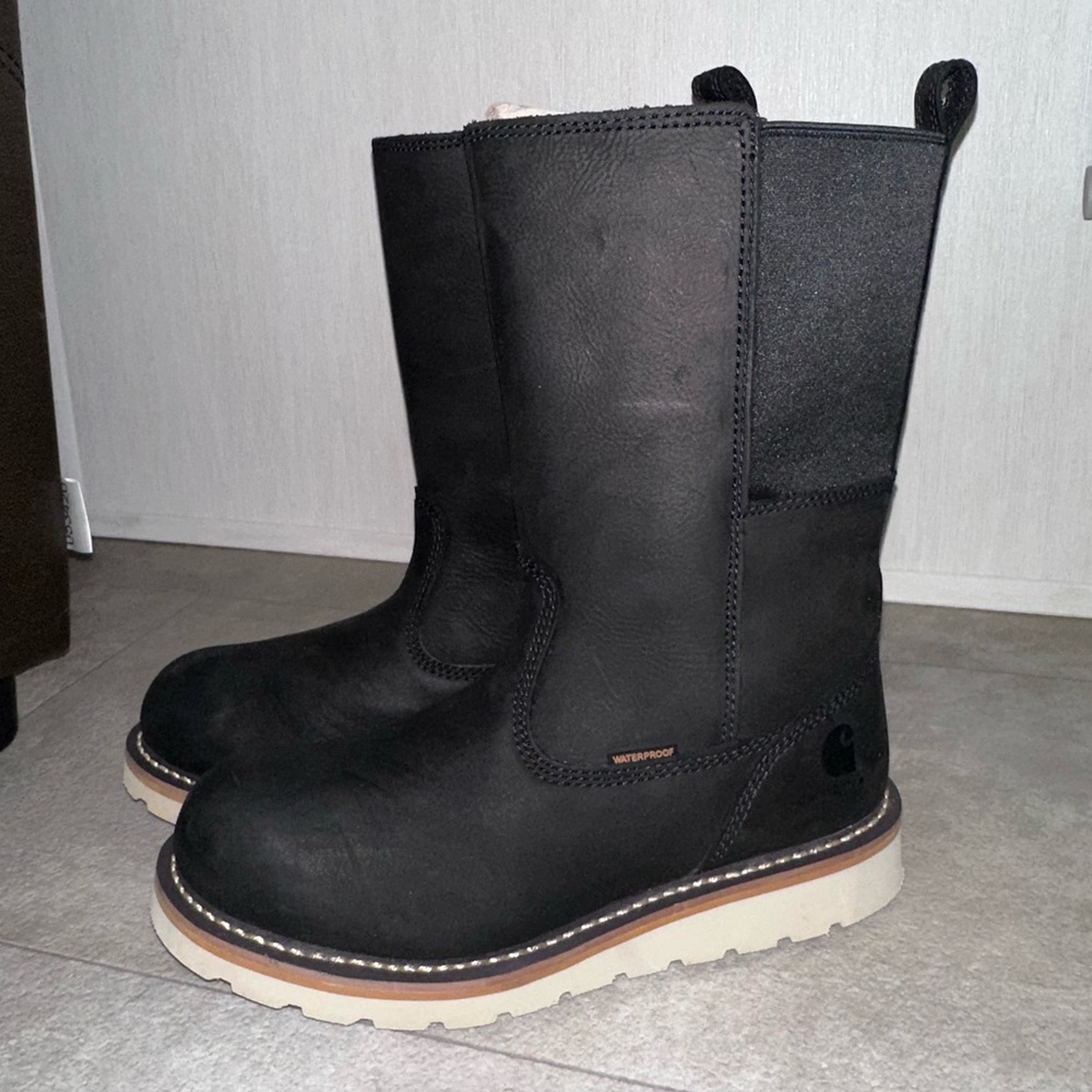 Carhartt Women's Waterproof 10" Soft Toe Wellington Wedge Boot Size 8.5